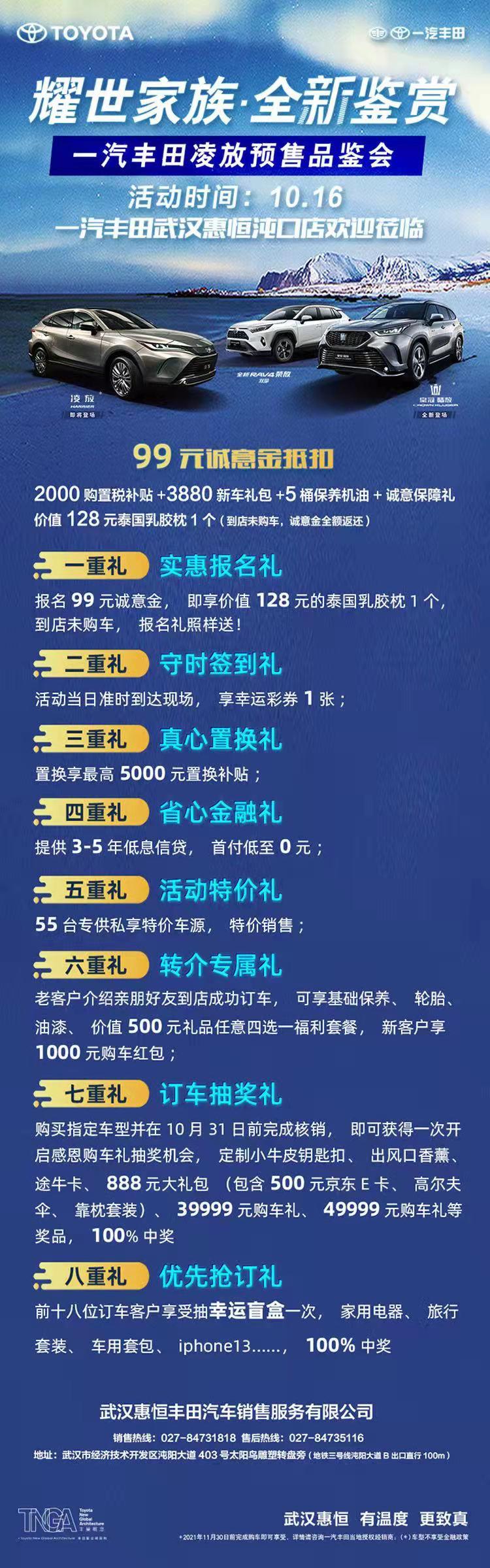 丰田RAV4荣放 武汉订车 最近16号有个什么活动订了个两驱风尚版 21.2落地 有全车贴膜 脚垫 挡泥板 方向盘套 地