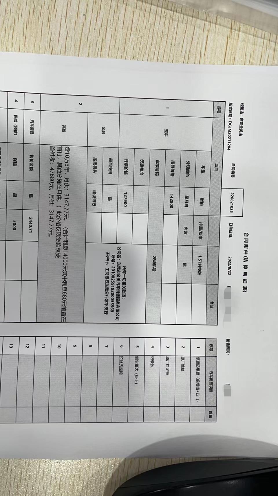 型格科技版车友圈，求助兄弟们  我这个目前还在和销售谈价格阶段  地点东莞  已经交了5千定金了  之前跟的那个销售是个