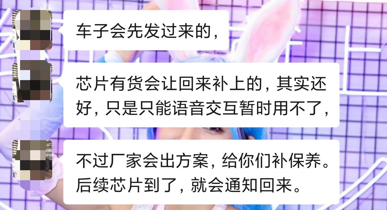 奔驰E级 各位大哥好！小弟订奔驰e300l的时候，被告知车子已经上线生产了，但是却芯片，所以只能车先到，后期有芯片再了在