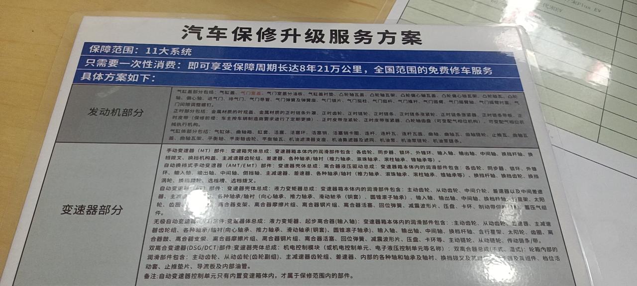 比亚迪元PLUS 有没有人买8年21万公里的保修升级服务？