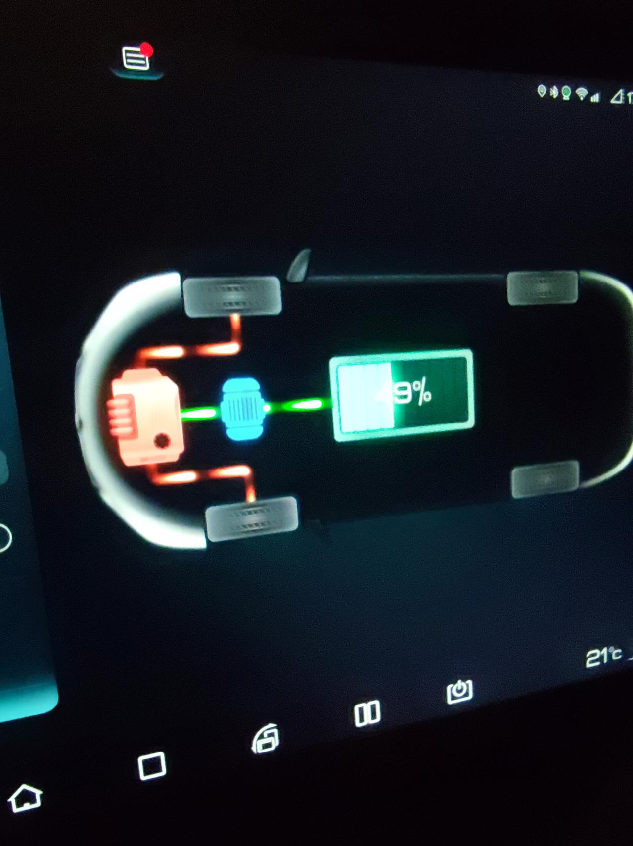 比亚迪宋PLUS DM-i 我车上一直设置的智能保电40%，但是今晚回家的时候车子一直保电在50%，低于50就发动机就介
