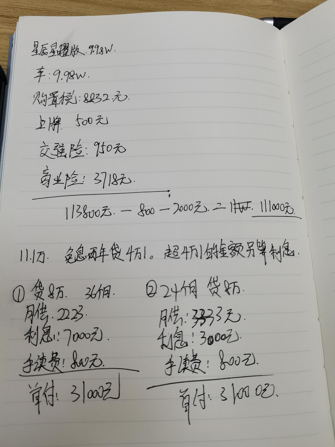 五菱五菱星辰 看的顶配星耀其实加上利息快12万了大家买的是多少钱啊？