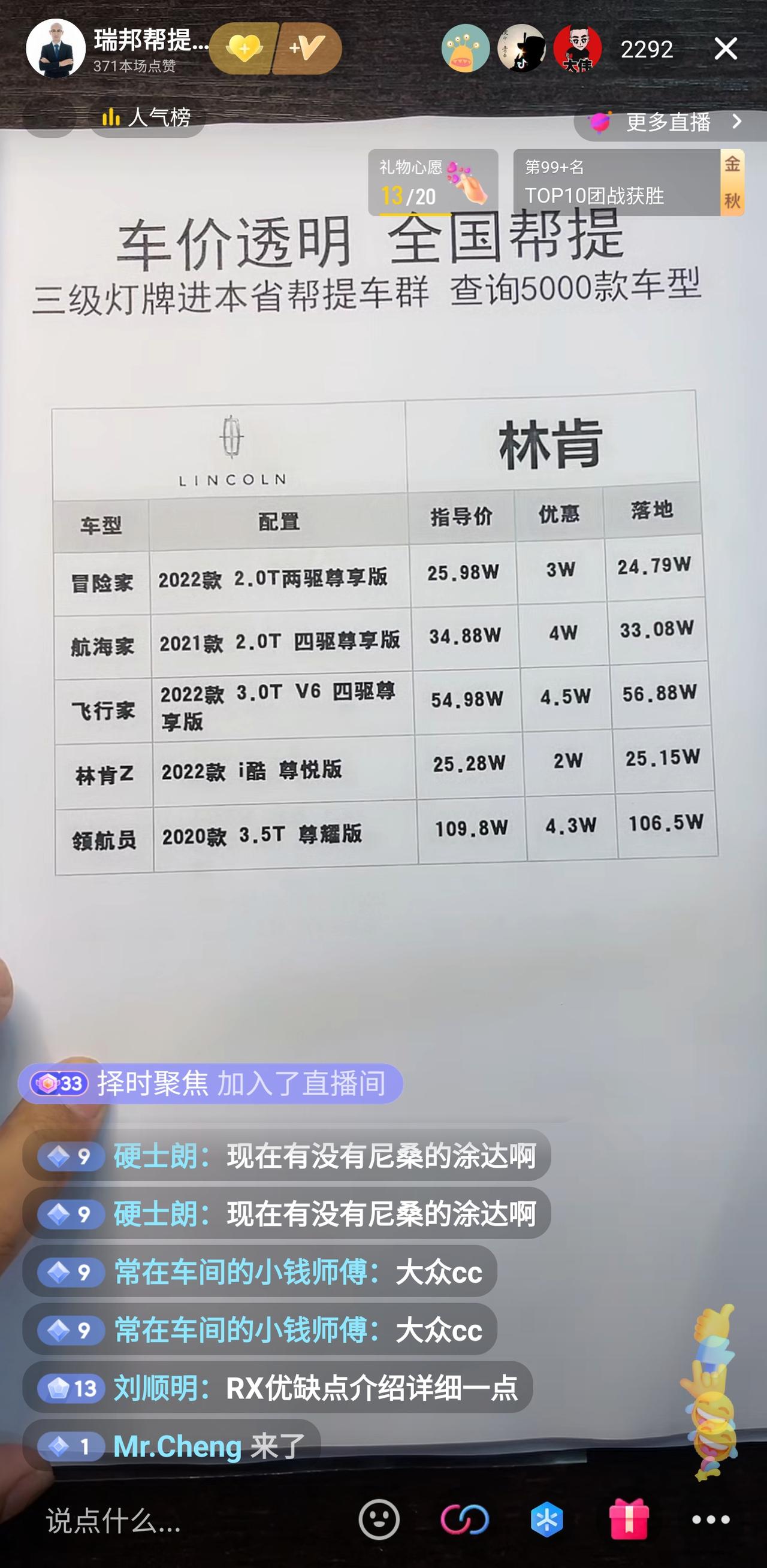 凯迪拉克XT5 抖音上帮提车的价格靠不靠谱，这么低吗！