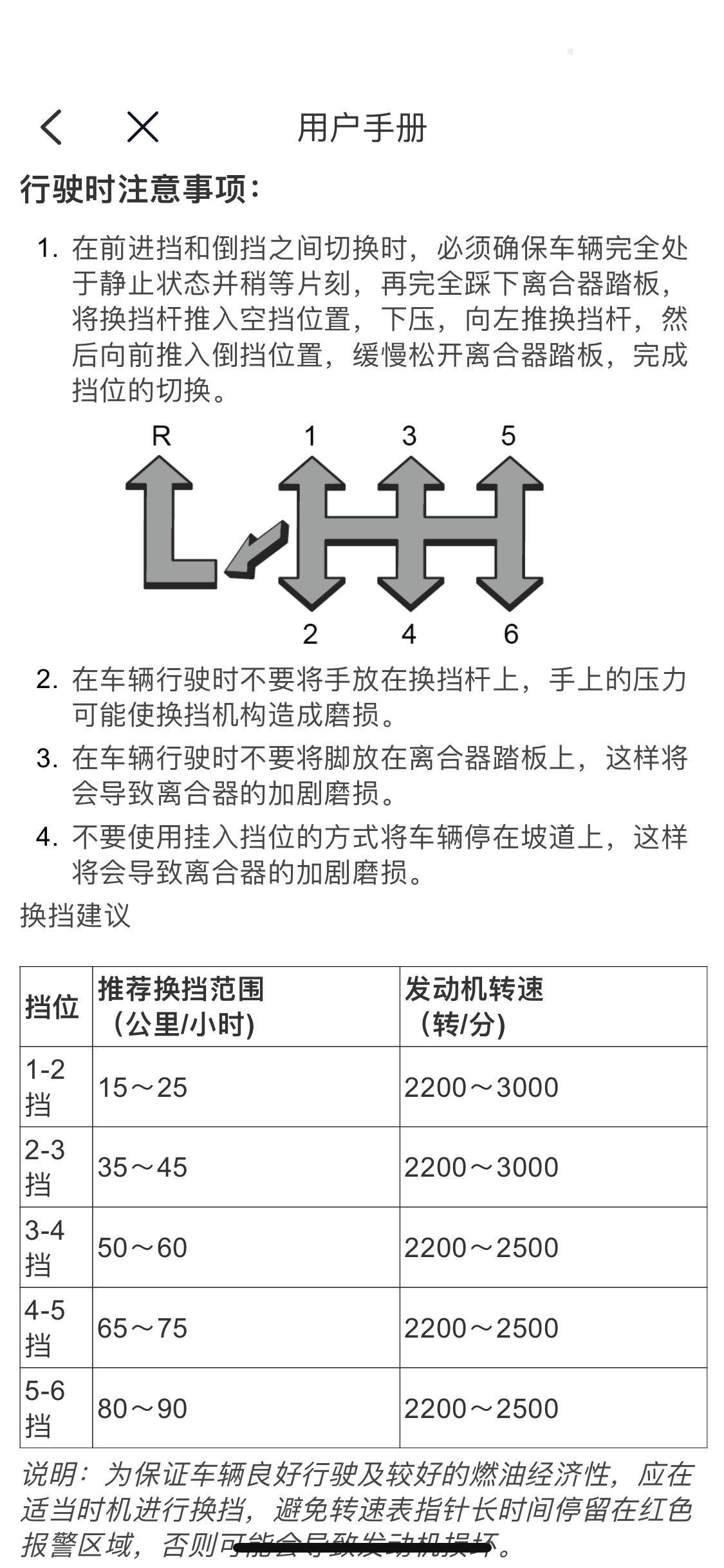 名爵6 问一下手动车主，你们变速一般多少码换，为啥官方建议的有点不靠谱