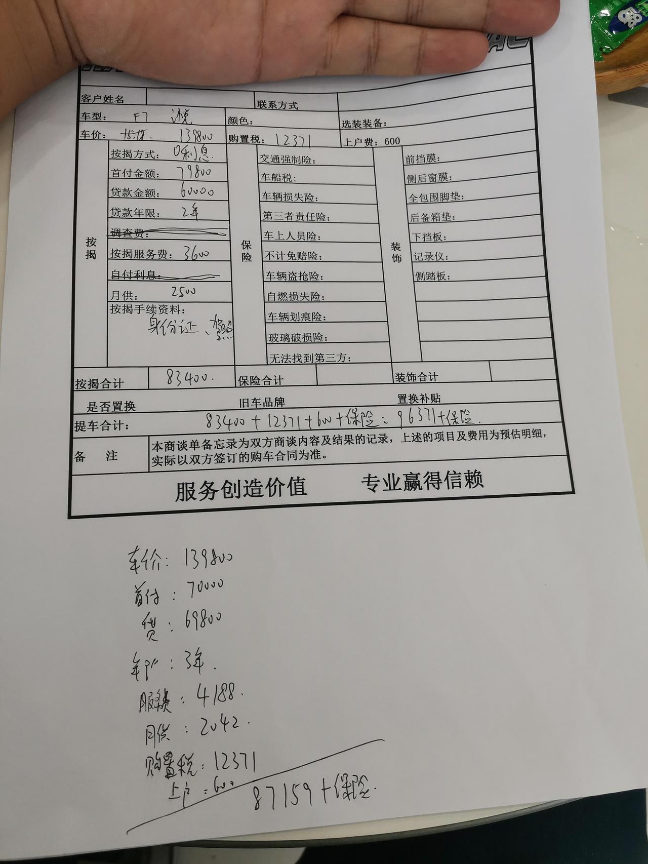 哈弗F7 问下大佬 21款f7 四驱版这两个方案怎么样，裸车优惠1w2 就送个首保