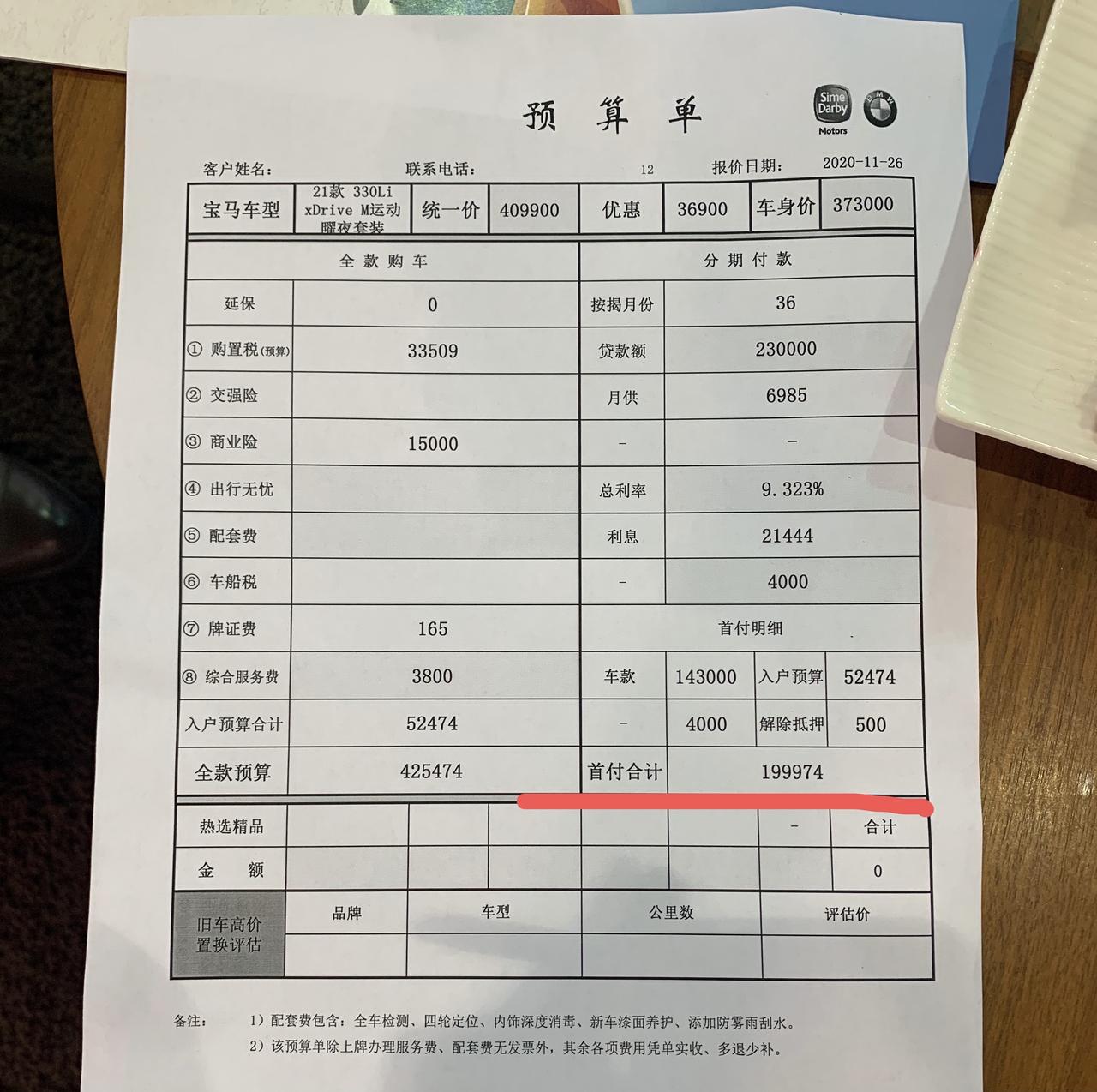 宝马3系 330Li耀夜三系最顶配了，这个价格落地合理吗？坐标广东汕头还有没有谈价的余地