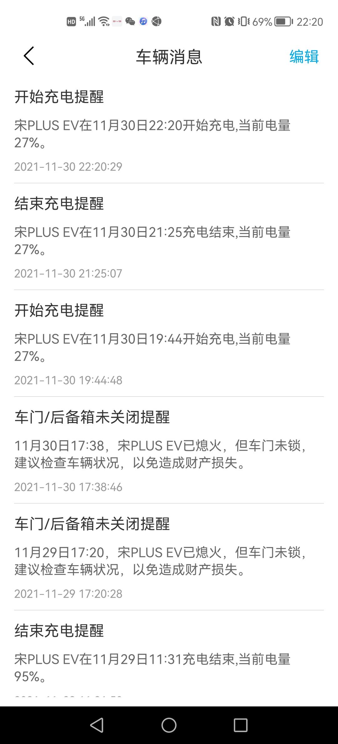 比亚迪宋PLUS EV 各位车主，你们预约充电会自动结束吗？我的私桩预约充电有问题，充几分钟自动结束了如图，预约了21：