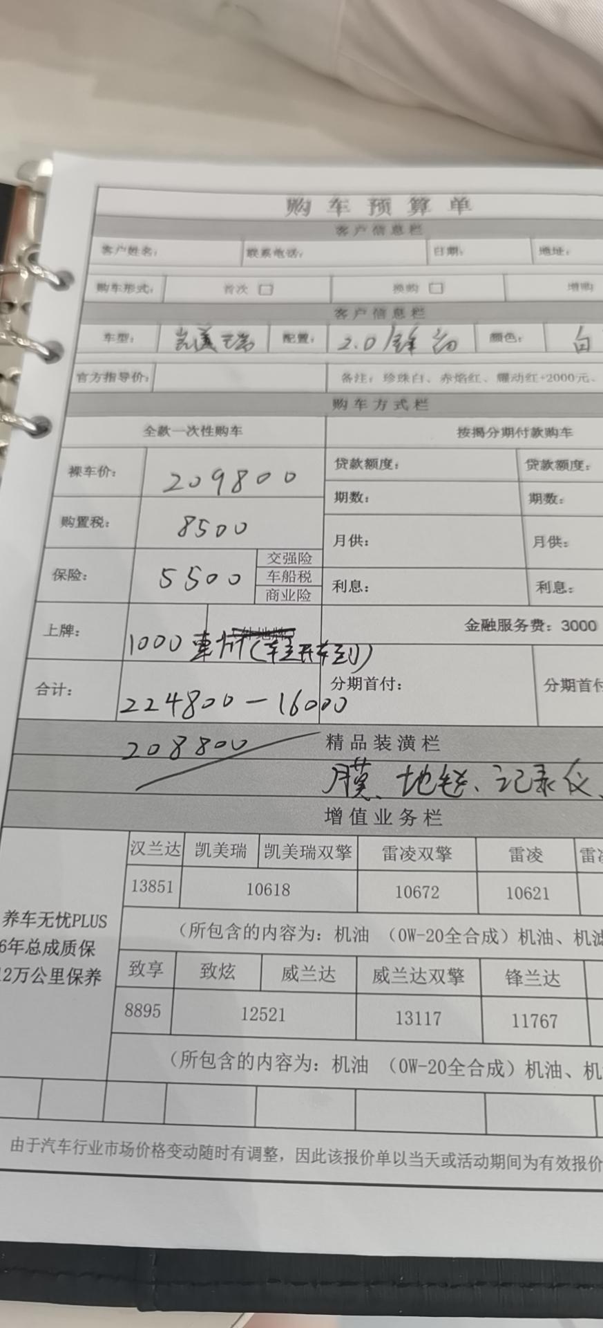 丰田凯美瑞 家人们，2.0s锋尚版，黑白色加4000，深圳4s开20.88，只愿意少两千，加送2000购物卡，相当于20