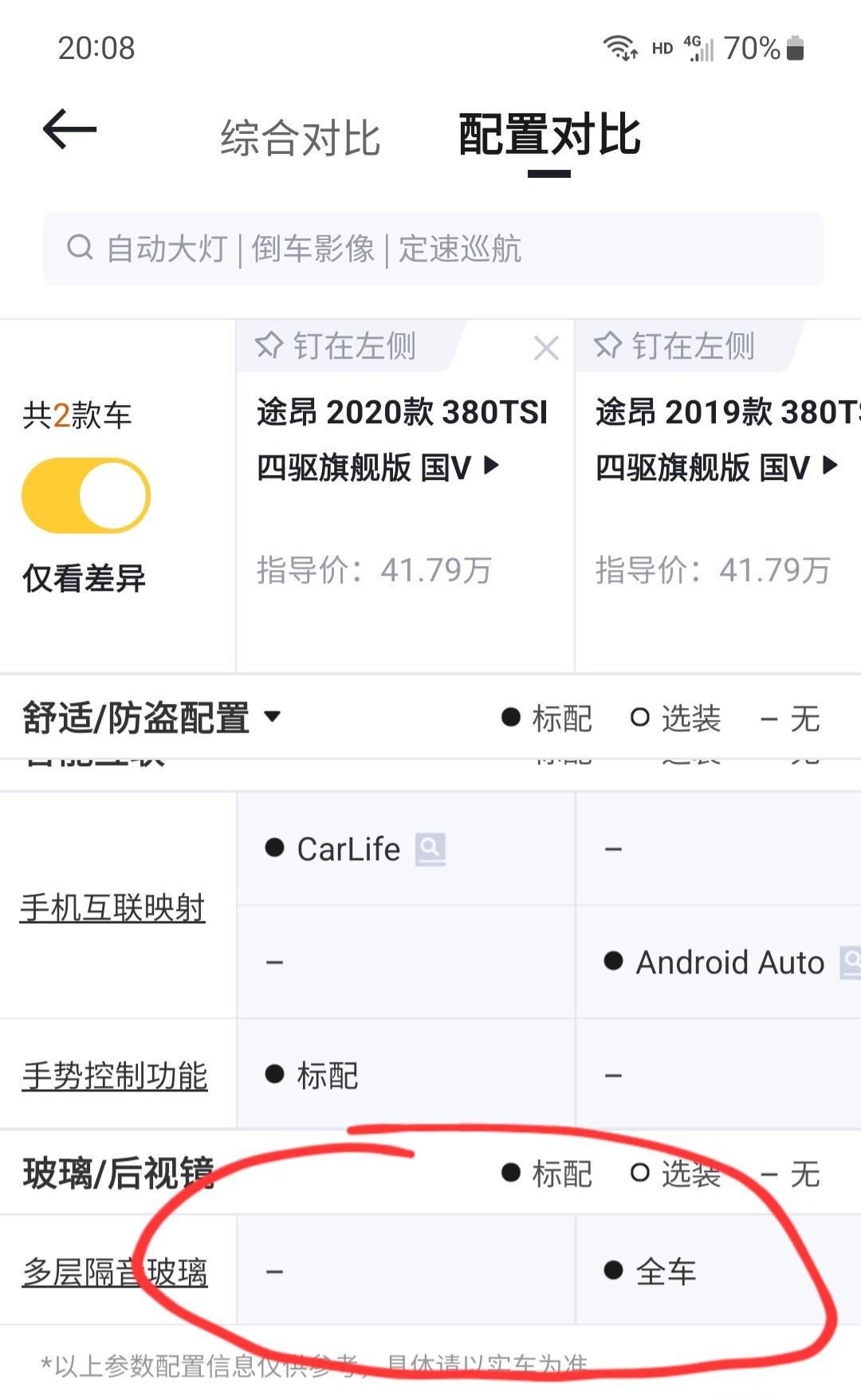 想入二手途昂，20款减配了多层隔音玻璃？