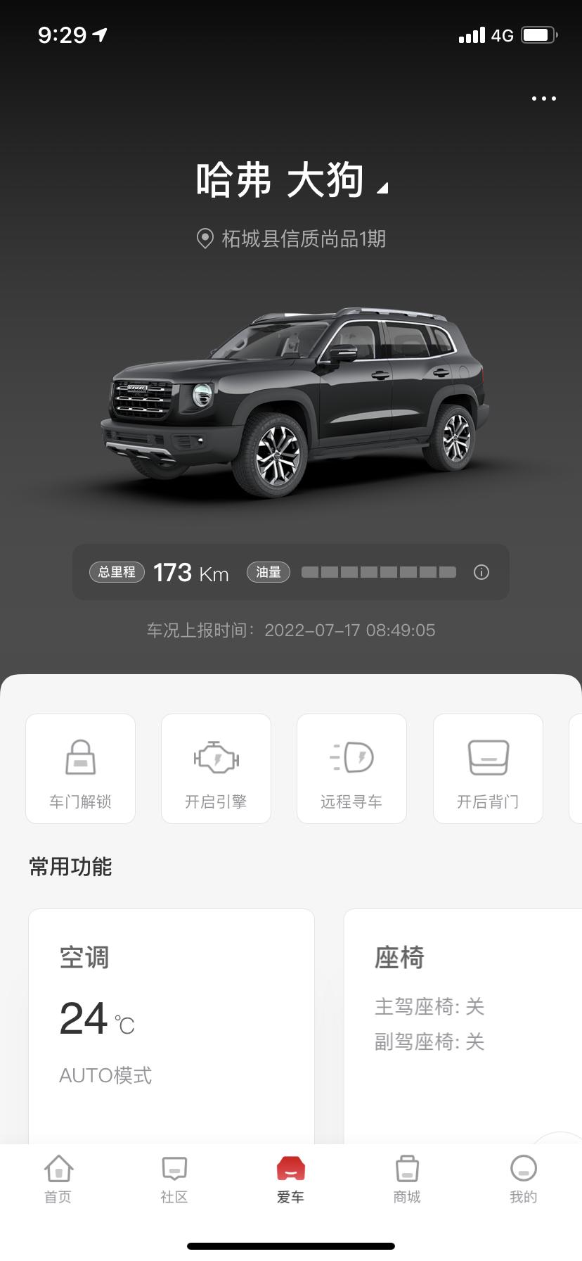 哈弗大狗 我还是很疑惑，新车21公里，加了200块钱油，表显214续航……现在跑了173公里了 续航还剩60 就算是新车