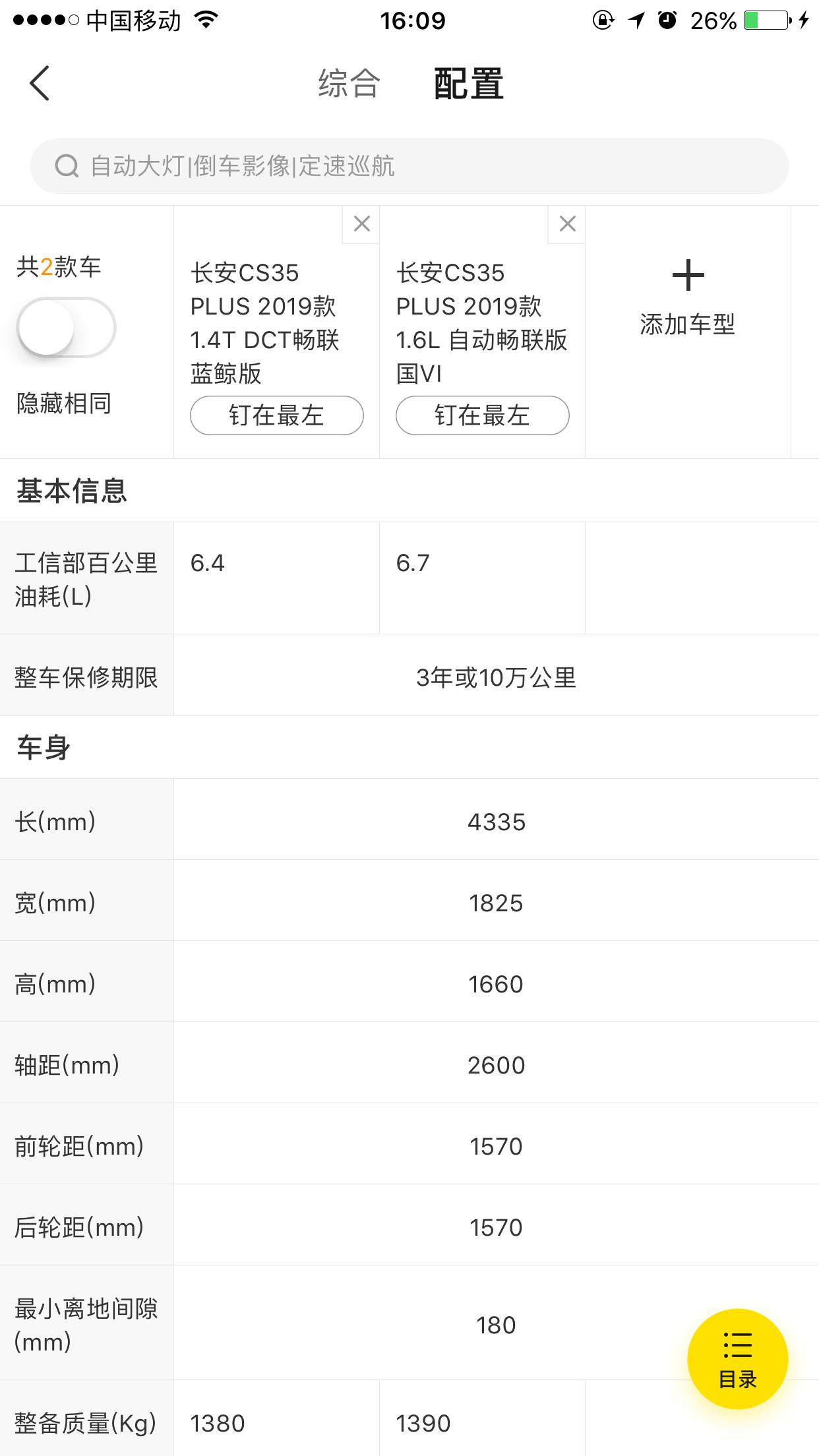 长安CS35 PLUS 1.4t比1.6L油耗低？这两款车就相差几千块钱好难选啊 兄弟们给个主意呗