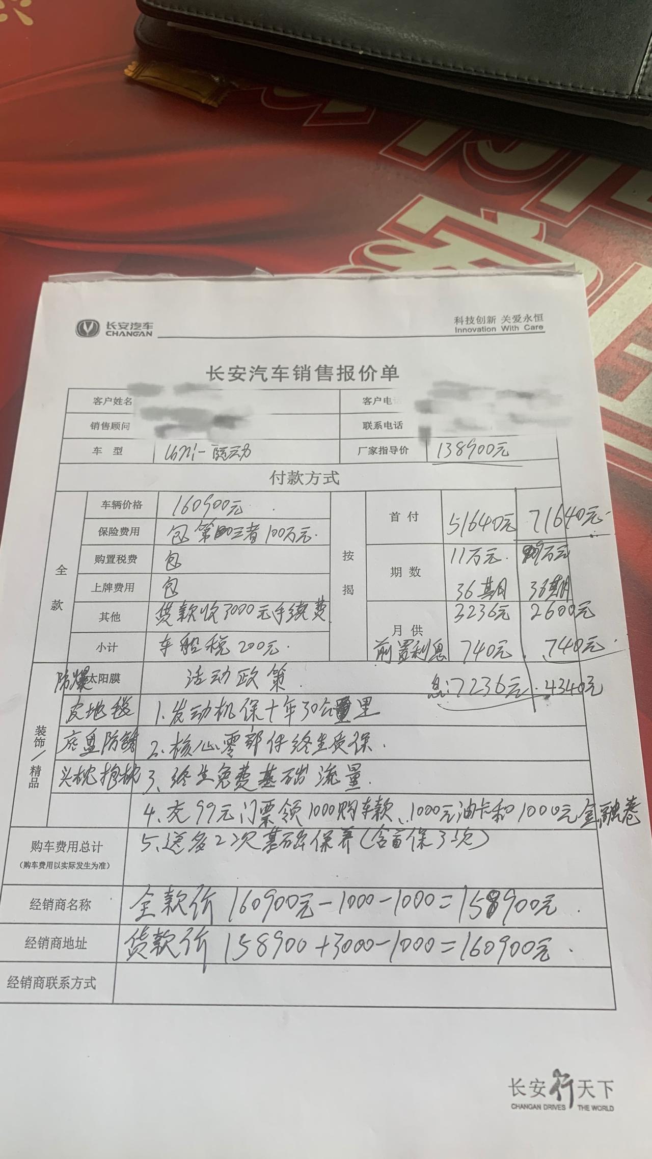 长安UNI-T 刚去4s谈完，运动版，各位帮忙看一下那里还能砍一个，心里是15.1到15.5